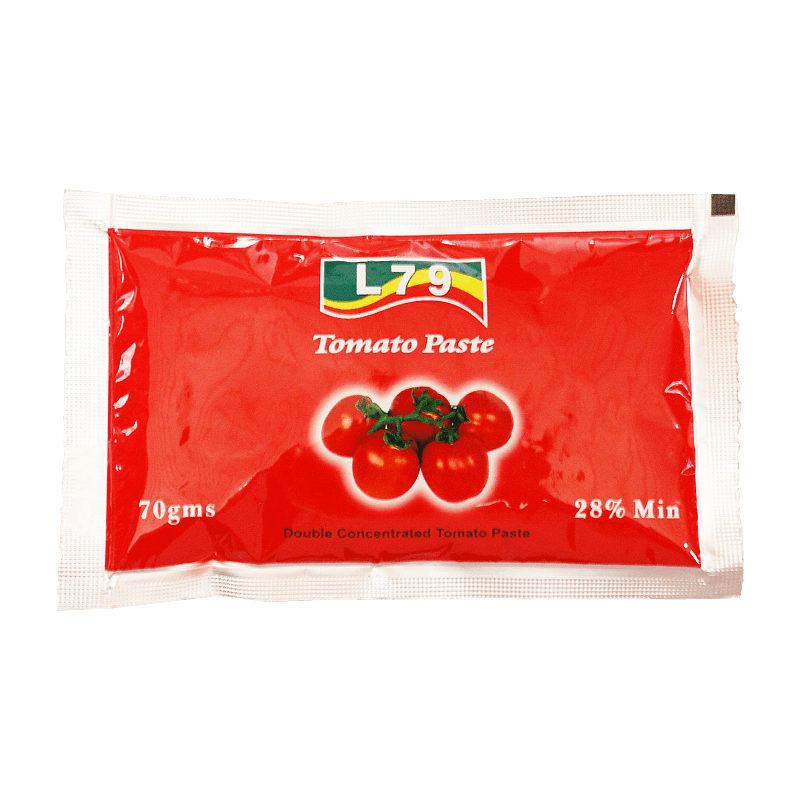 70g একক পরিবেশন প্যাকেট পাউচ টমেটো পেস্ট